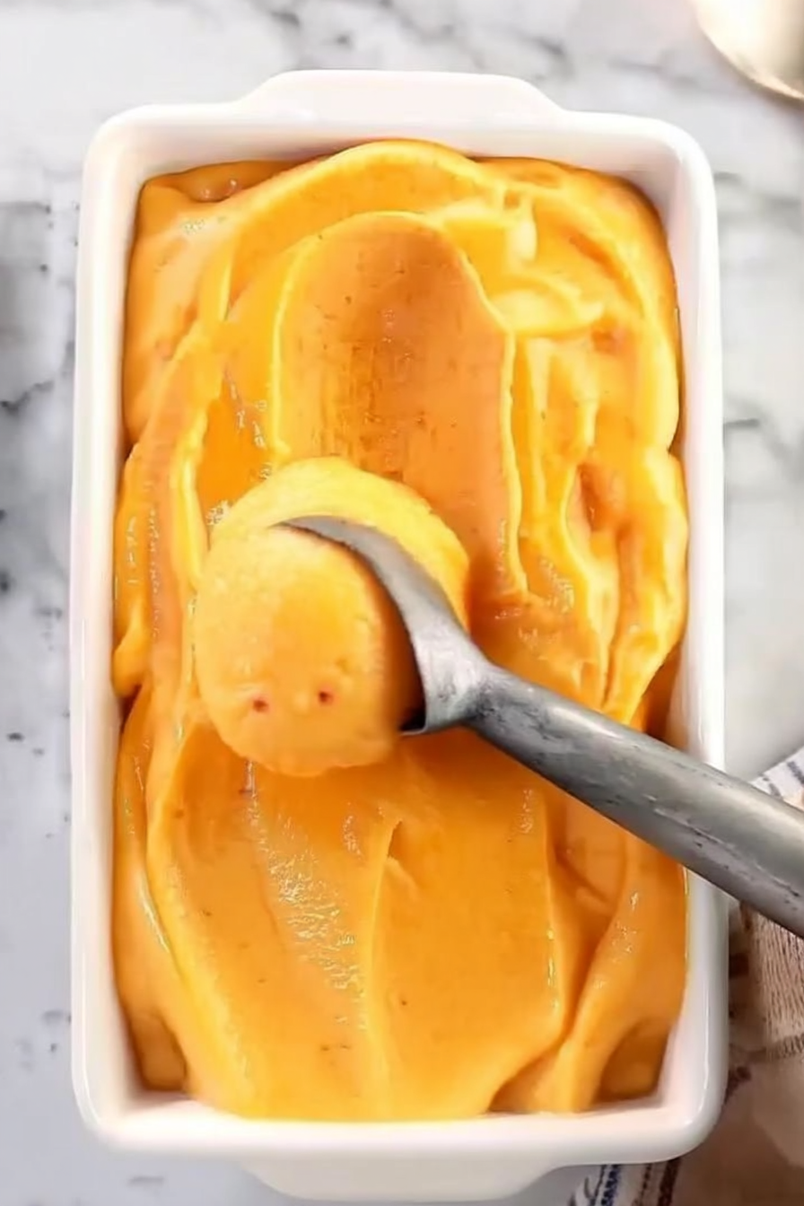 Peach Sorbet Recipe Delicious Peach Sorbet