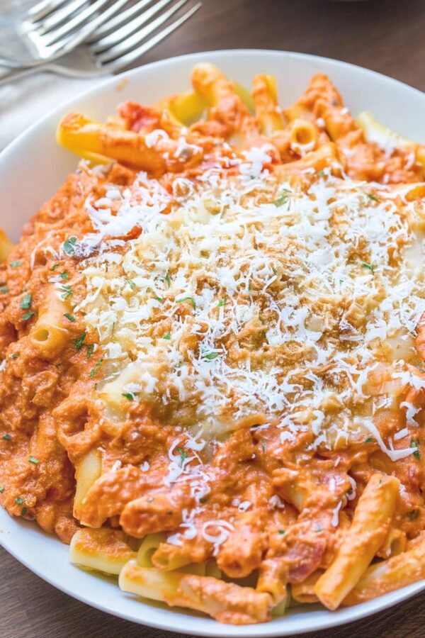 Delicious Five Cheese Ziti Al Forno