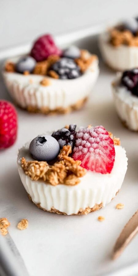 Delicious Frozen Yogurt Granola Cups