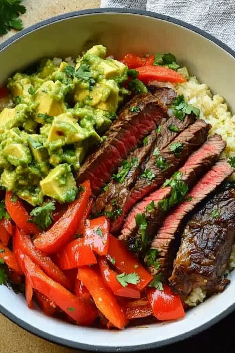Delicious Steak Fajita Bowl