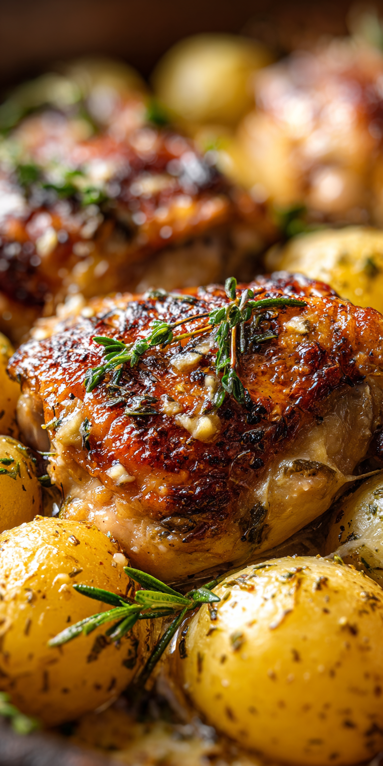 Garlic Parmesan Crockpot Chicken and Potatoes with fresh ingredients ready to cook