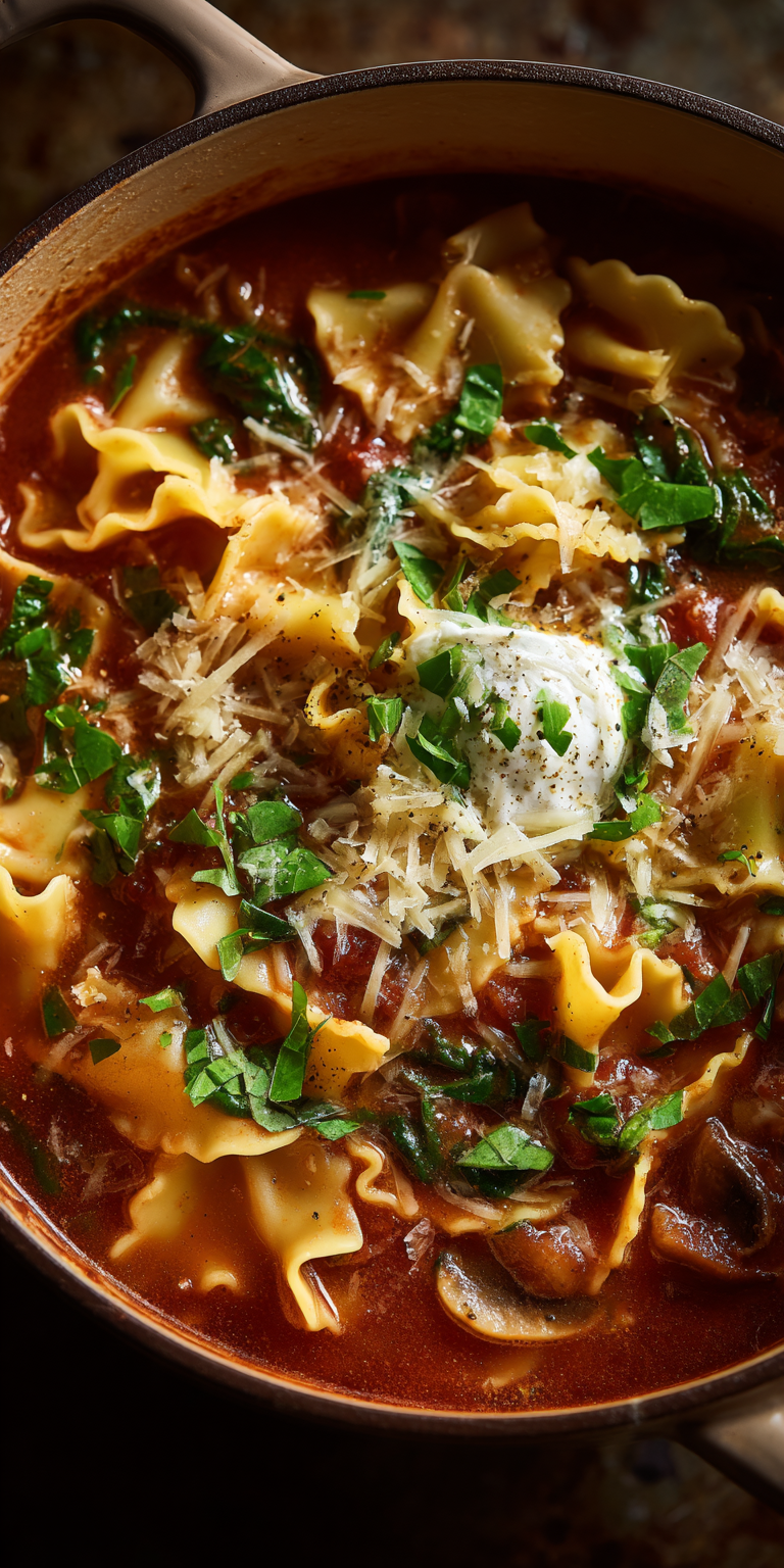 Creamy Vegetarian Lasagna Soup – Dreamy and Delicious Recipe