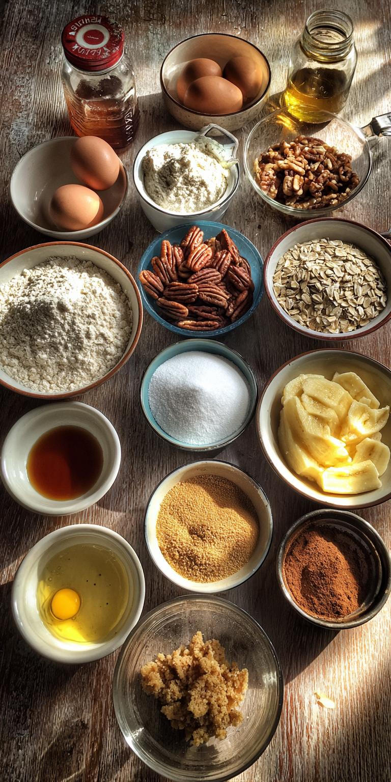 Banana Pecan Muffins – Sweet, Nutty & Wonderfully Fluffy served warm with cozy spices