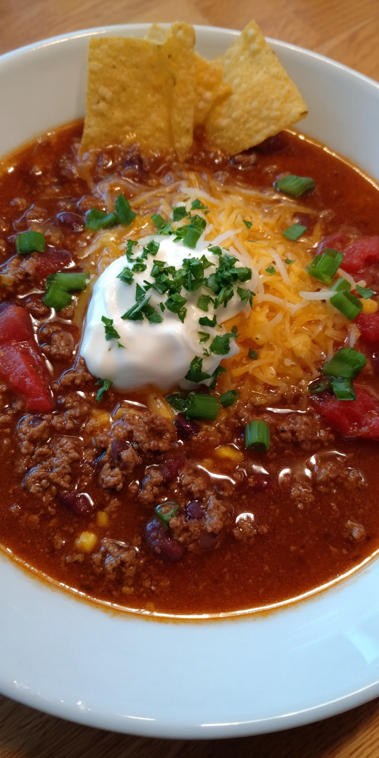 Beefy Cheesy Taco Soup Recipe