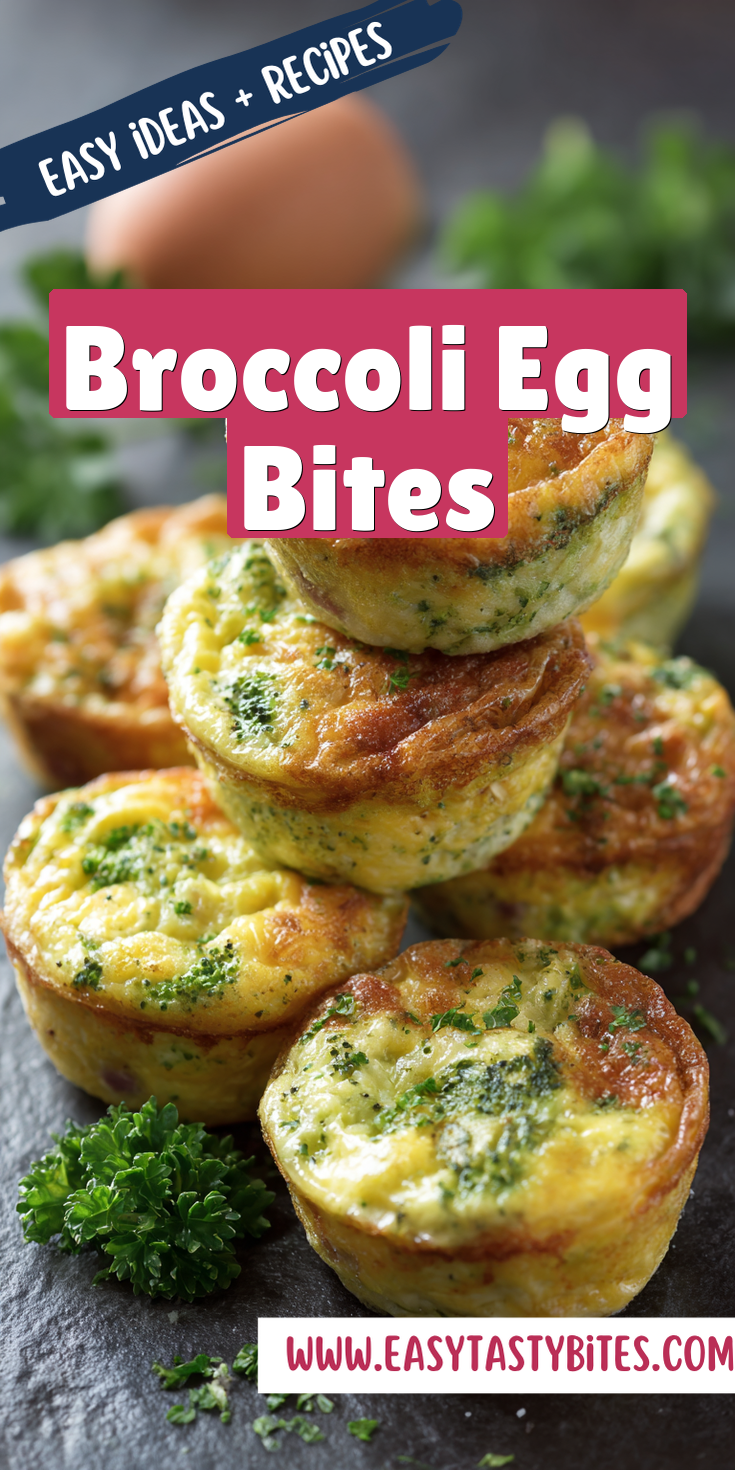 Broccoli Egg Bites served warm with cozy spices