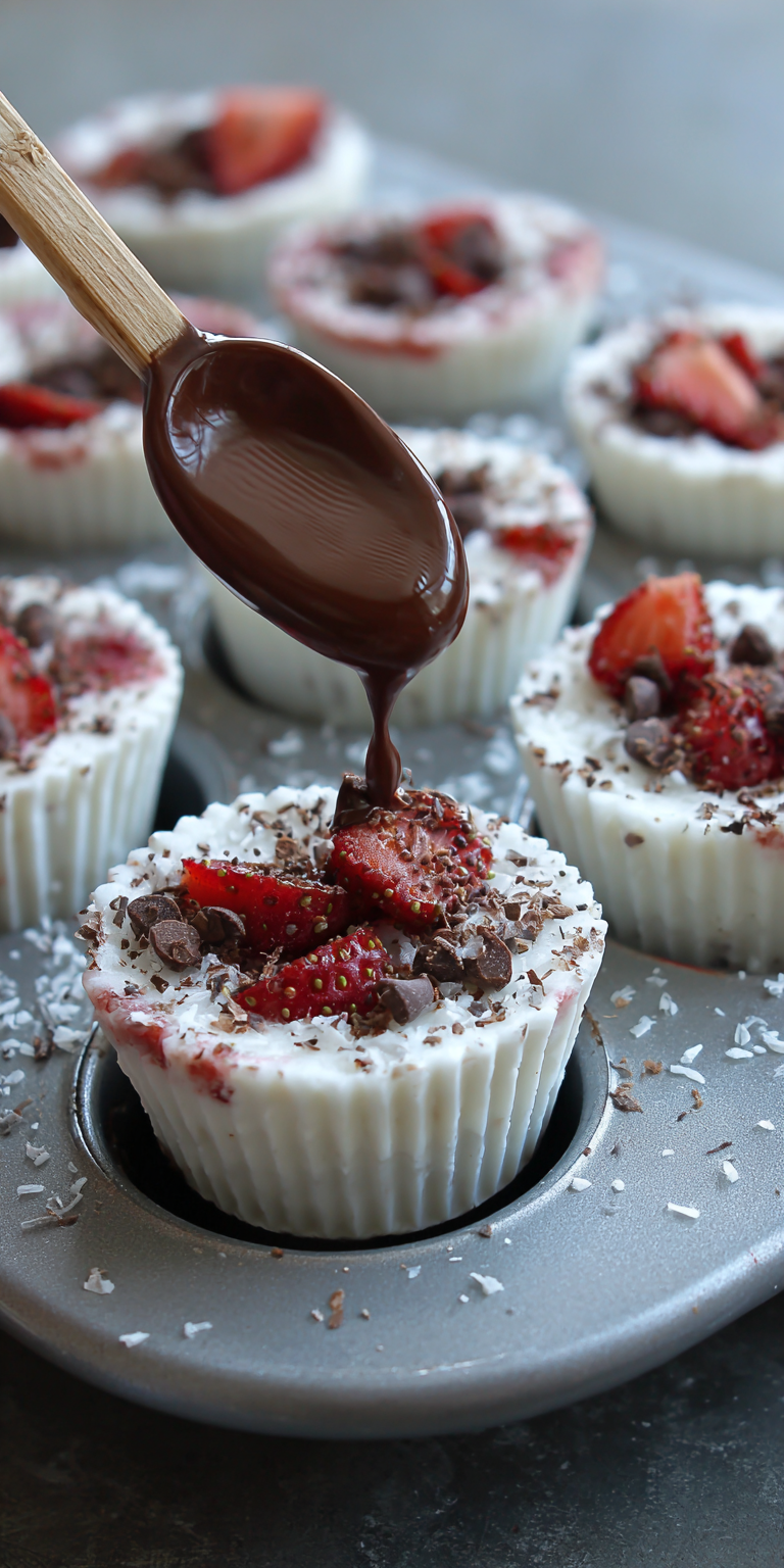 Chocolate Strawberry Yogurt Bites: Frozen Berry Bliss Bombs! Recipe