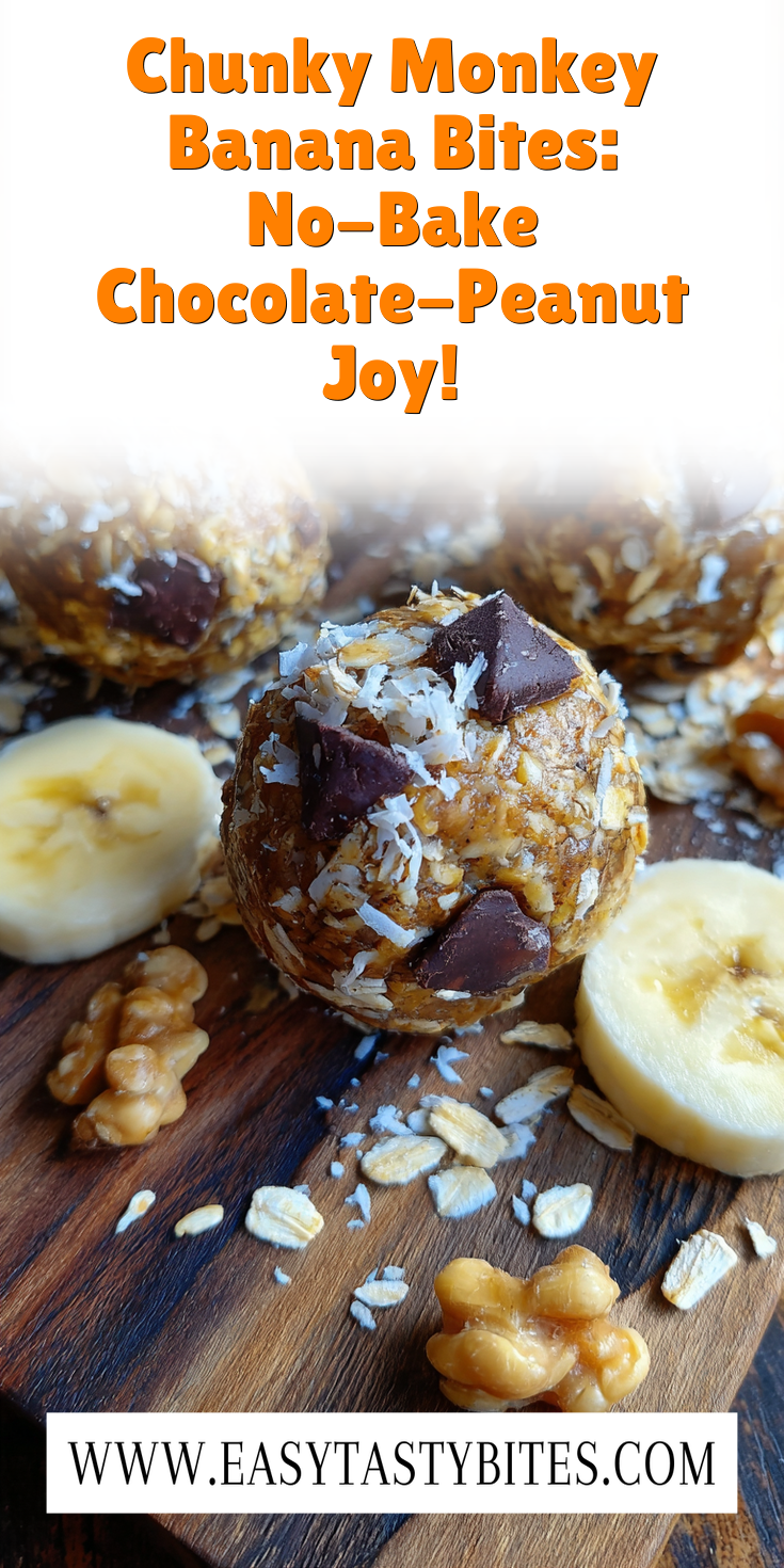 Chunky Monkey Banana Bites: No-Bake Chocolate-Peanut Joy! served warm with cozy spices