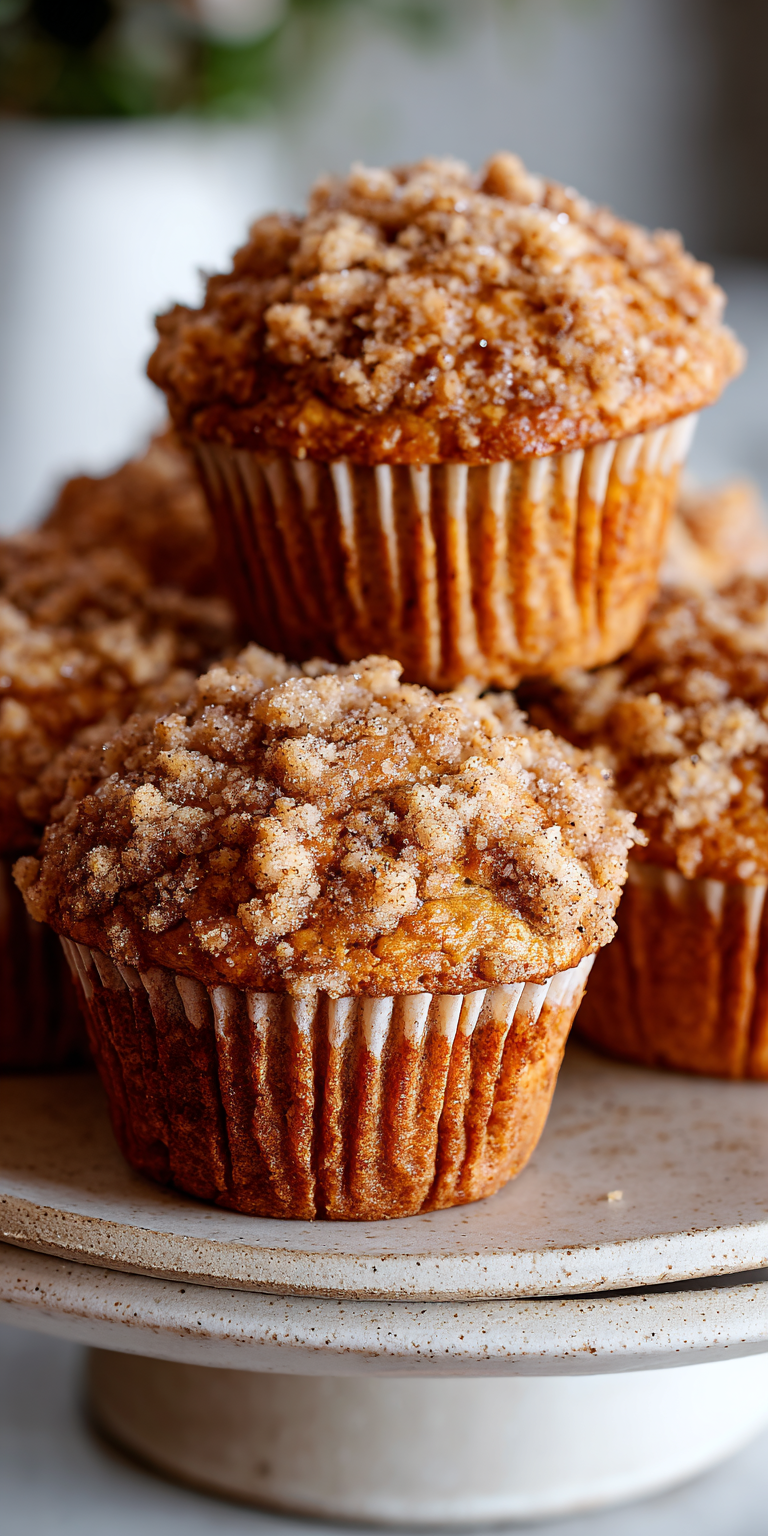 Cinnamon Streusel Banana Muffins Recipe