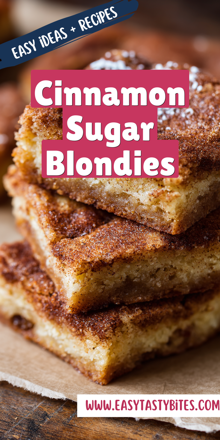 Cinnamon Sugar Blondies served warm with cozy spices