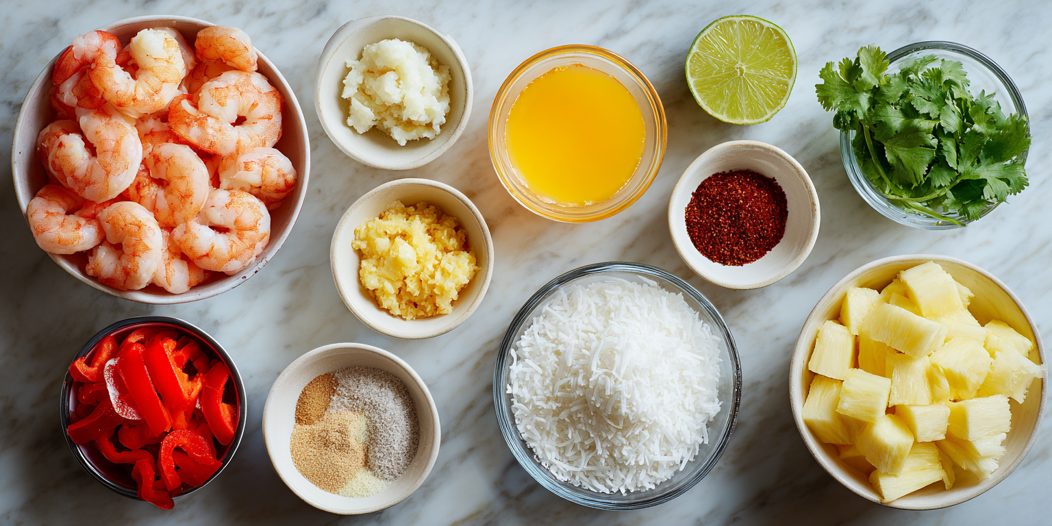 Coconut Curry Shrimp Scampi served warm with cozy spices