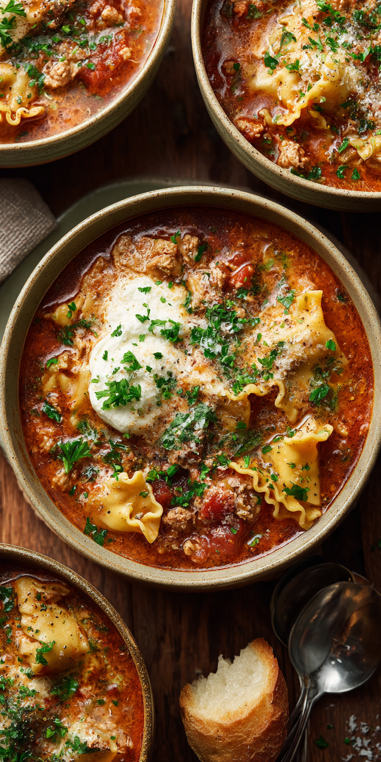 Creamy Chicken Lasagna Soup – A Family Favorite Recipe