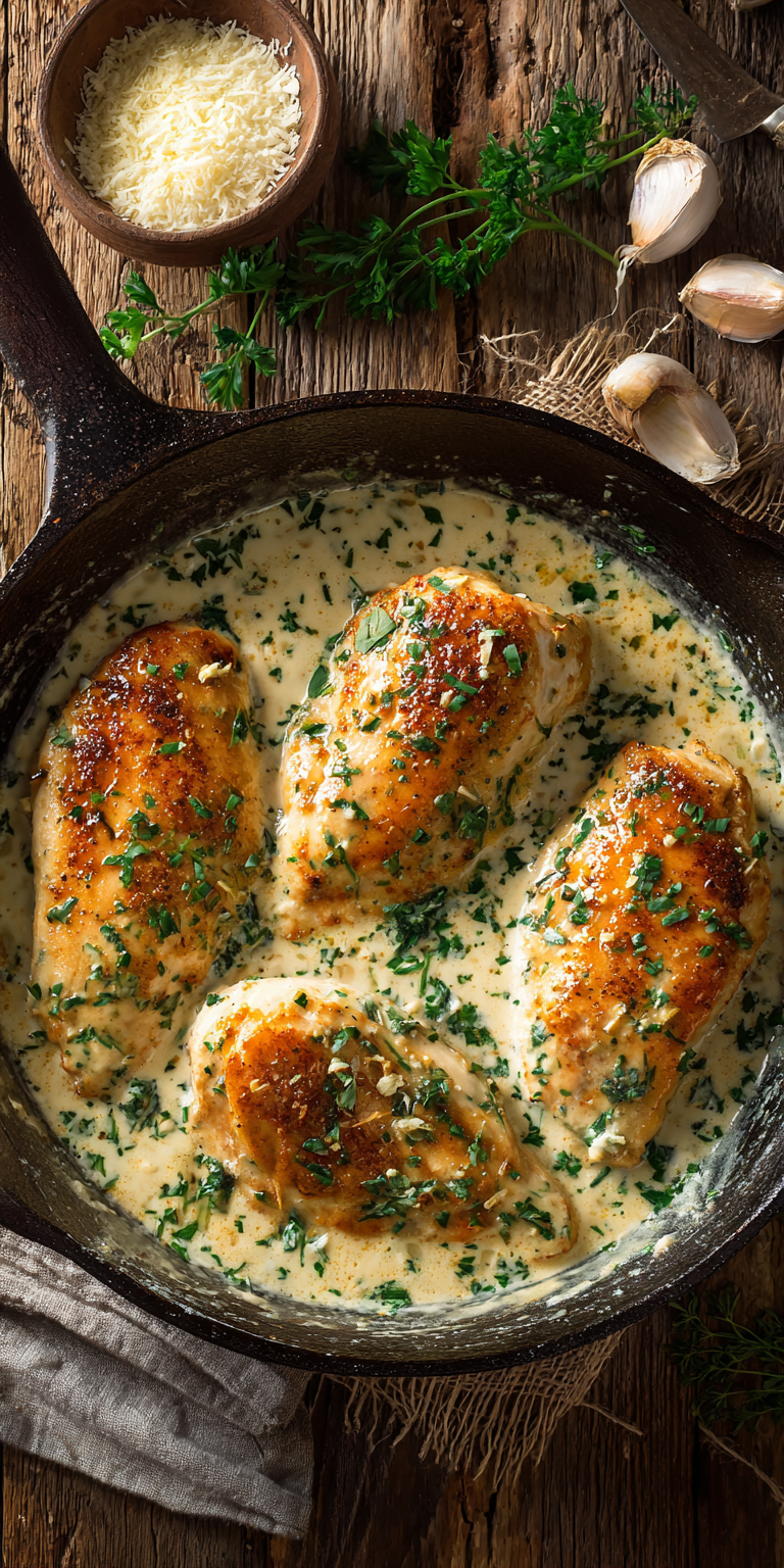Creamy Garlic Chicken Breasts – Comfort Food Made Easy Recipe