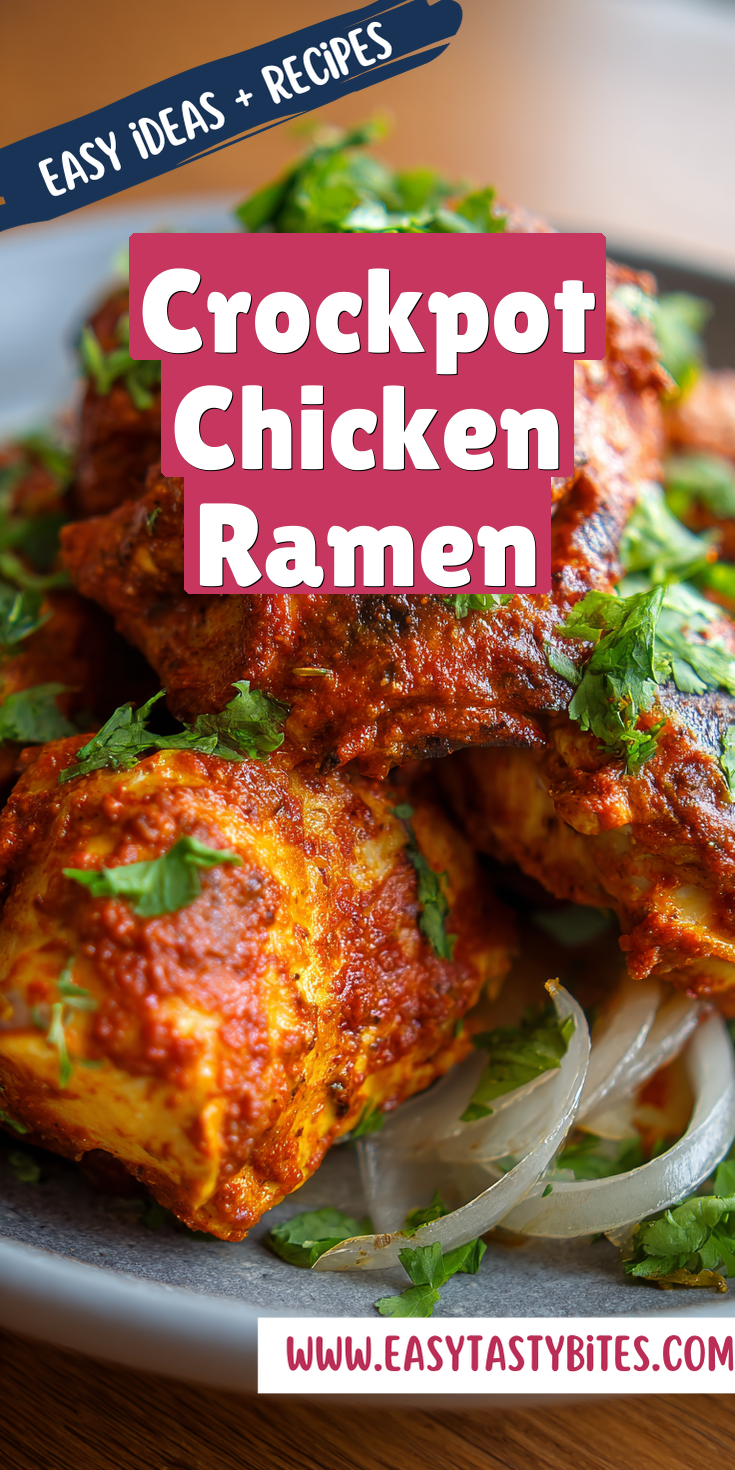 Crockpot Chicken Ramen served warm with cozy spices