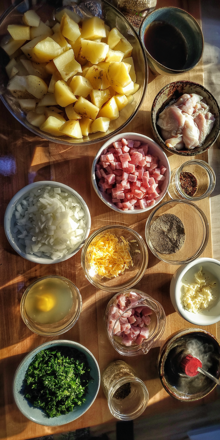 Crockpot Hearty Potato Soup – Effortless One-Pot Dinner served warm with cozy spices