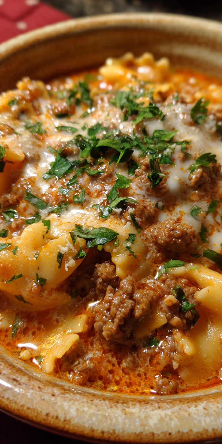 Crockpot Lasagna Soup – Effortless Comfort in One Bowl Recipe