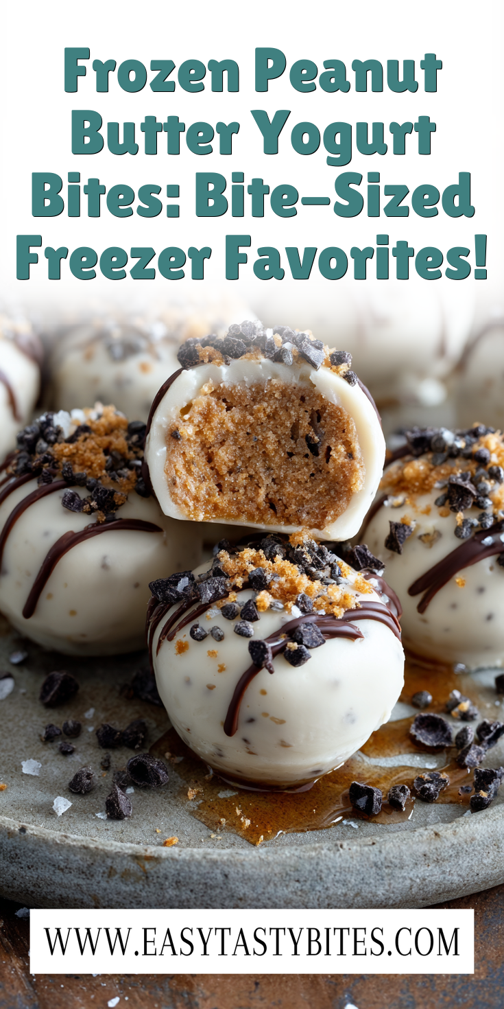 Frozen Peanut Butter Yogurt Bites: Bite-Sized Freezer Favorites! served warm with cozy spices