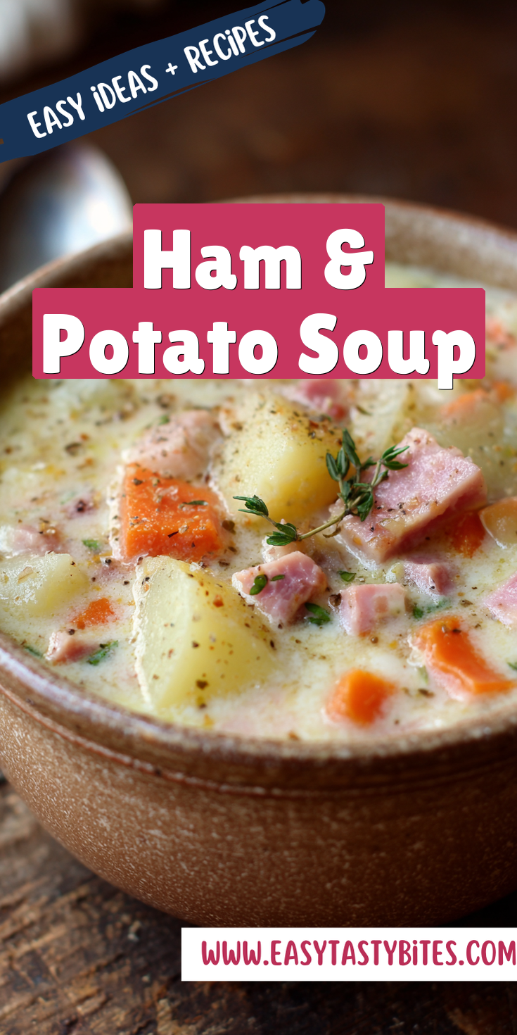 Ham & Potato Soup served warm with cozy spices