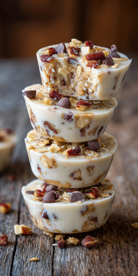 High-Protein Peanut Butter Yogurt Bites: Frozen Energy Boosters! served warm with cozy spices