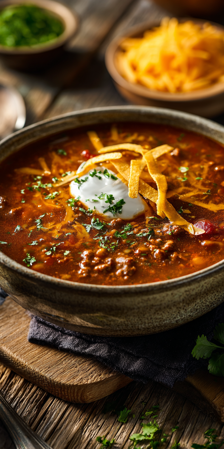 Homestyle Chicken Taco Soup – Warm One-Pot Meal Recipe