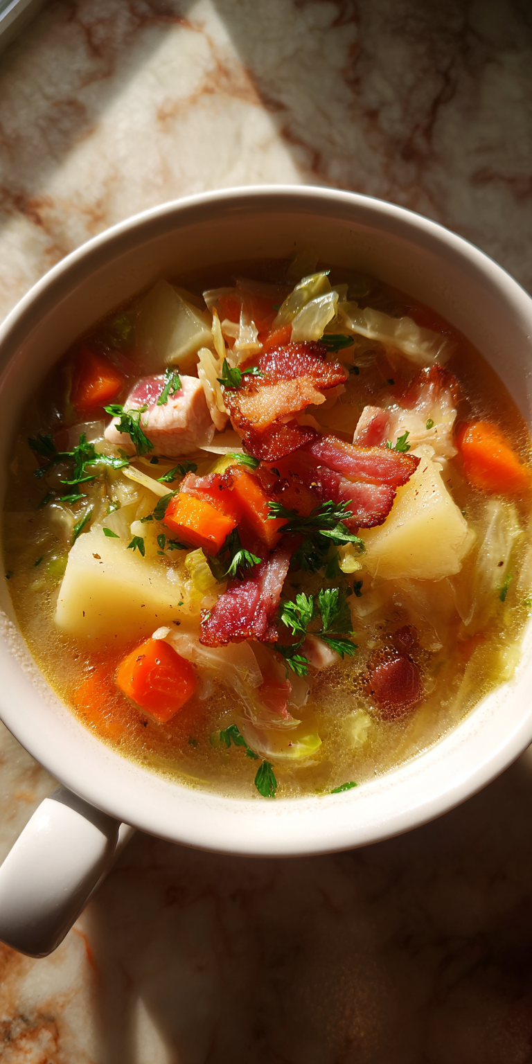 Irish Chicken Bacon Cabbage Potato Soup – Warm & Hearty Recipe