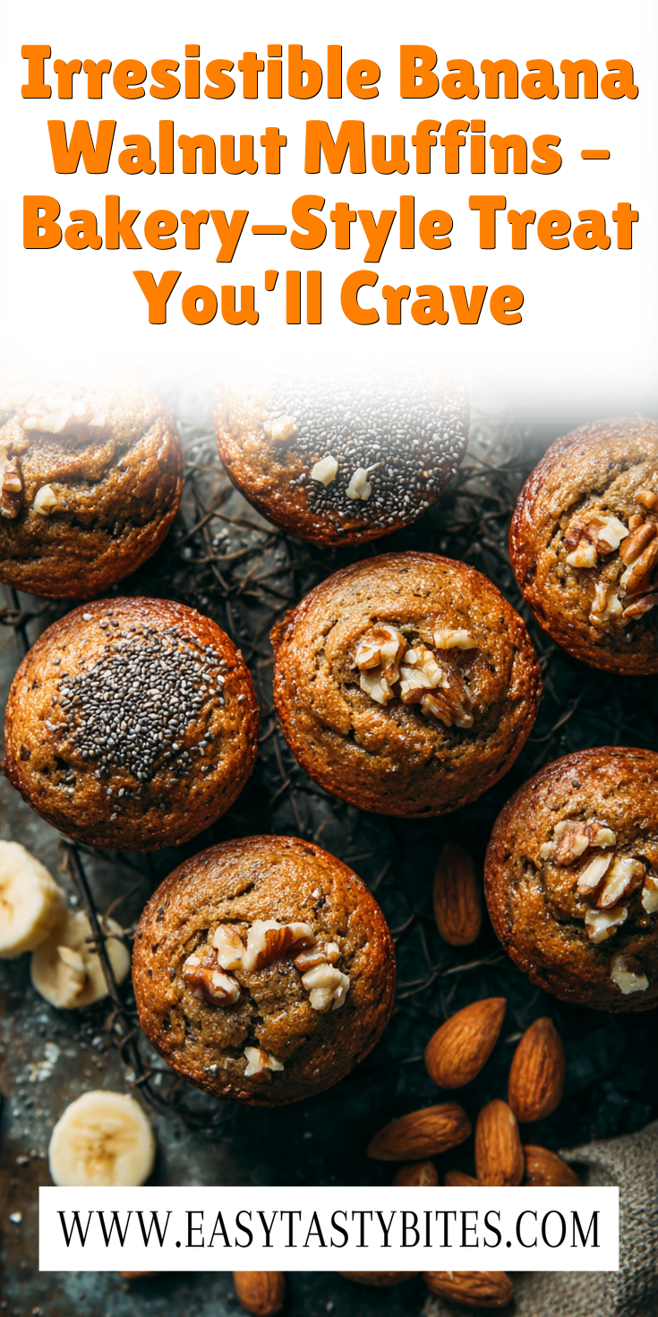 Irresistible Banana Walnut Muffins – Bakery-Style Treat You’ll Crave served warm with cozy spices
