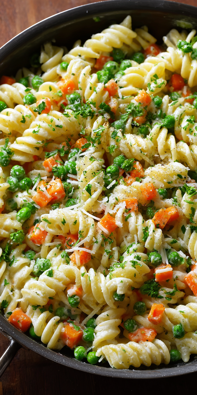 Parmesan Pea Pasta Recipe