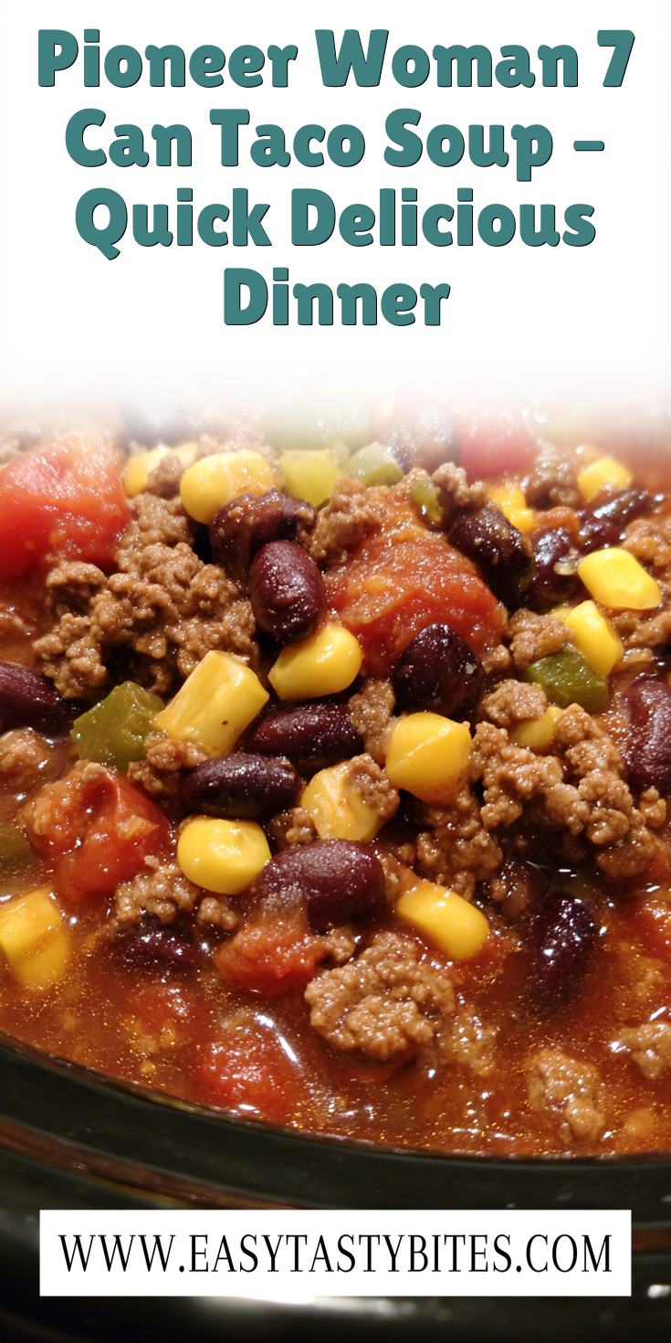 Pioneer Woman 7 Can Taco Soup – Quick Delicious Dinner served warm with cozy spices