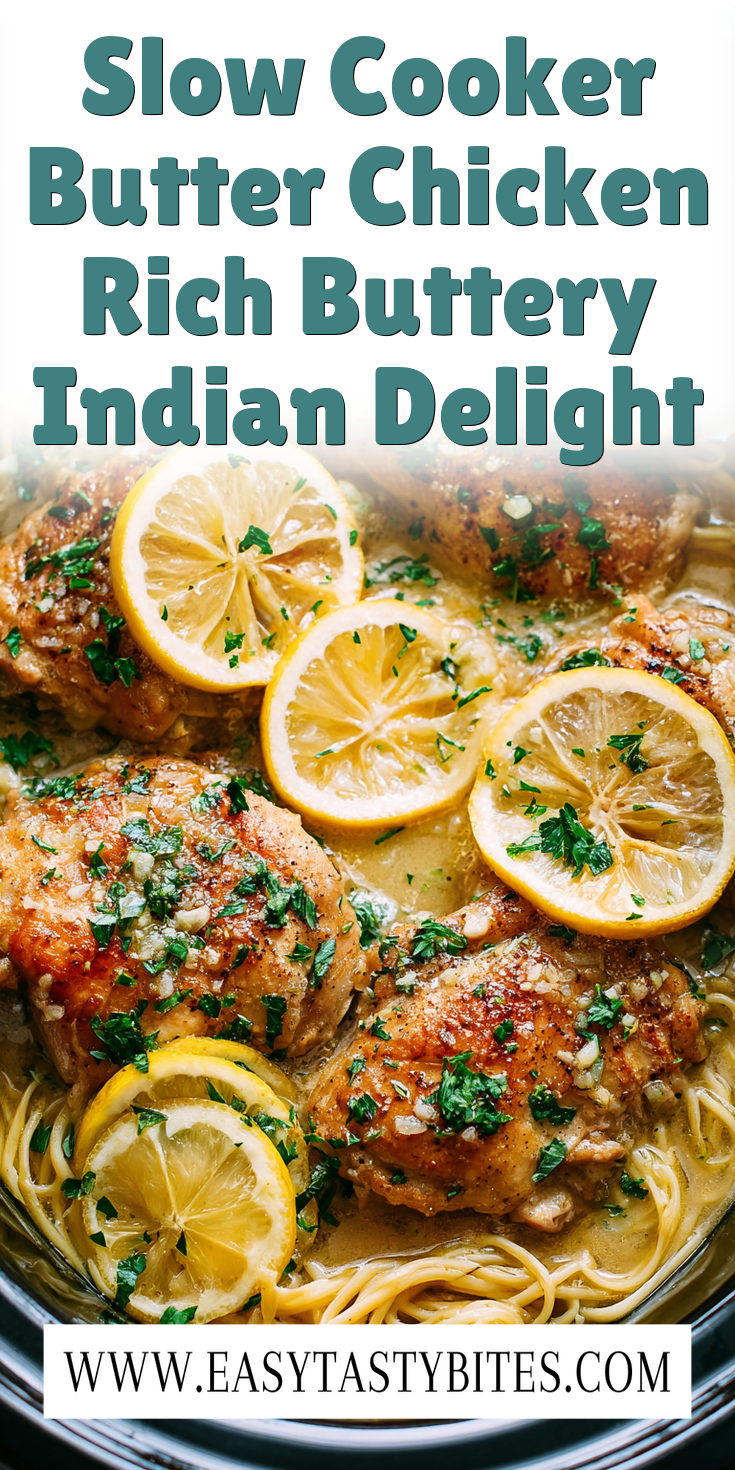 Slow Cooker Butter Chicken Rich Buttery Indian Delight served warm with cozy spices