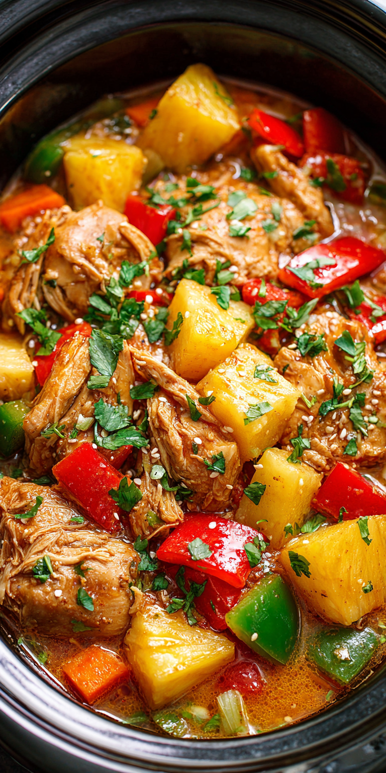 Slow Cooker Pineapple Chicken Recipe