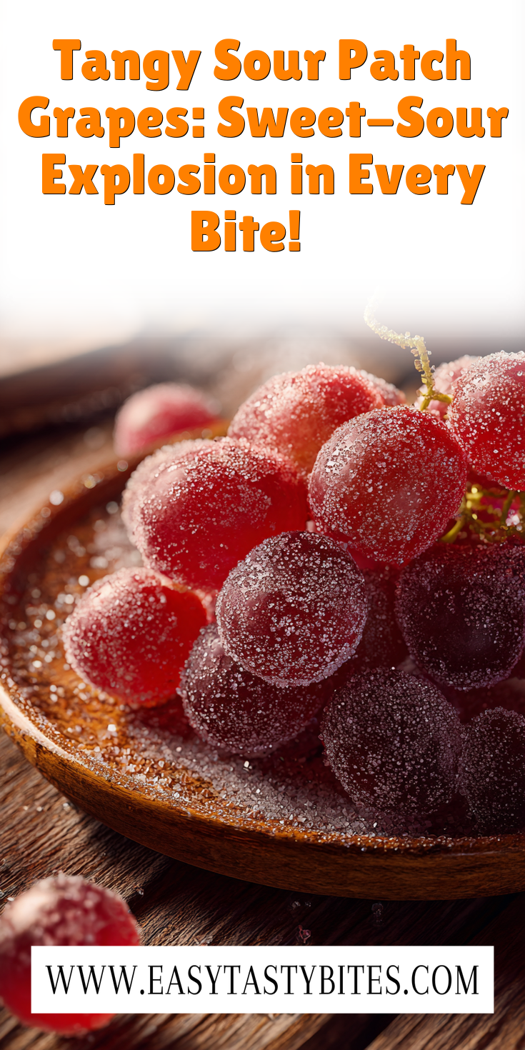 Tangy Sour Patch Grapes: Sweet-Sour Explosion in Every Bite! ๐๐ served warm with cozy spices