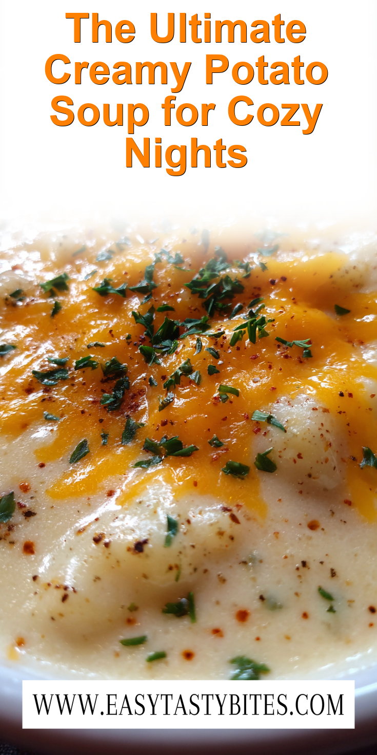 A warm bowl of The Ultimate Creamy Potato Soup for Cozy Nights, perfect for chilly evenings