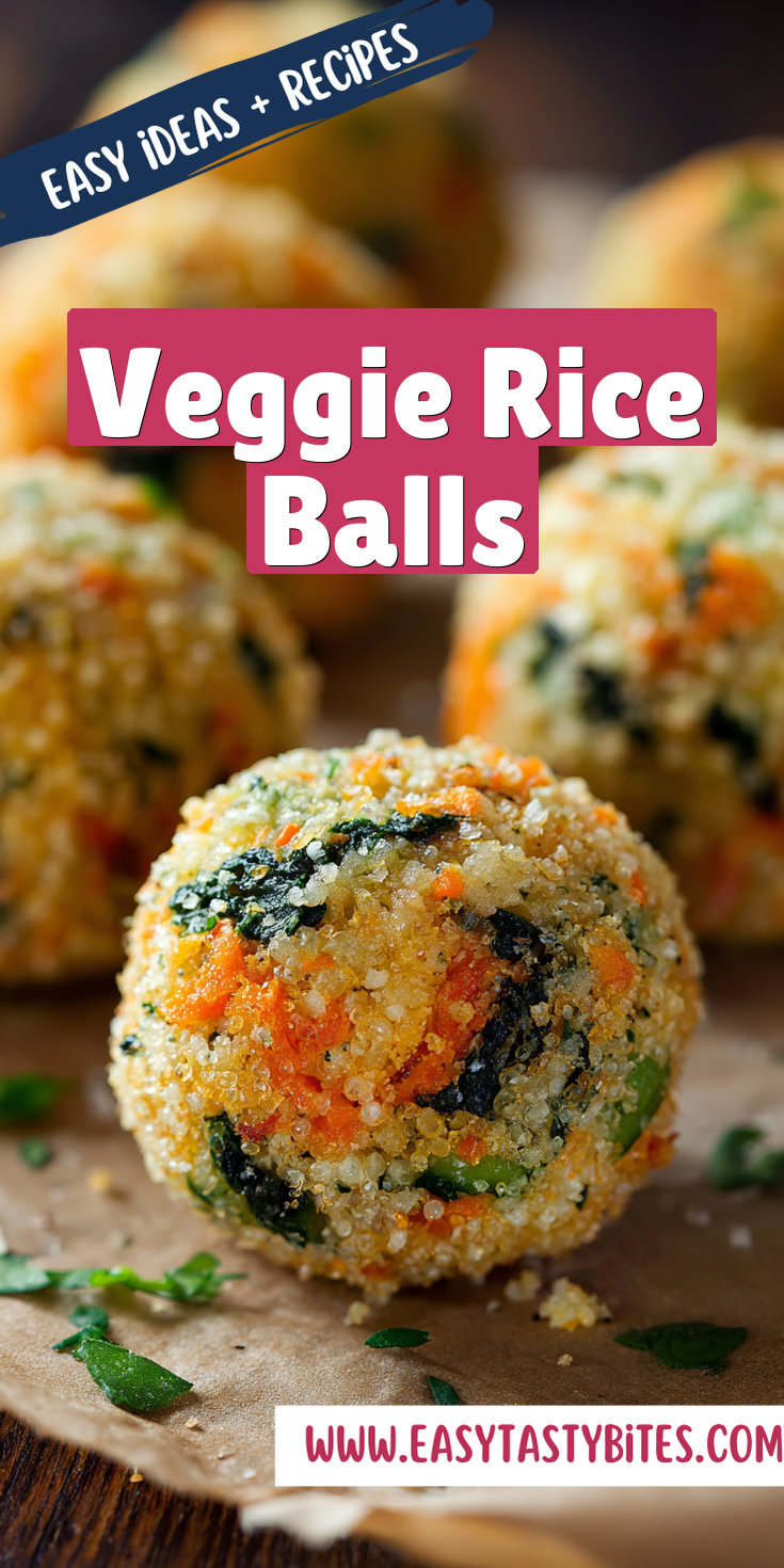 Veggie Rice Balls served warm with cozy spices