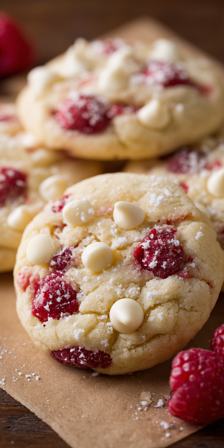 Zesty Lemon Raspberry Cookies: Burst of Summer Freshness! Recipe