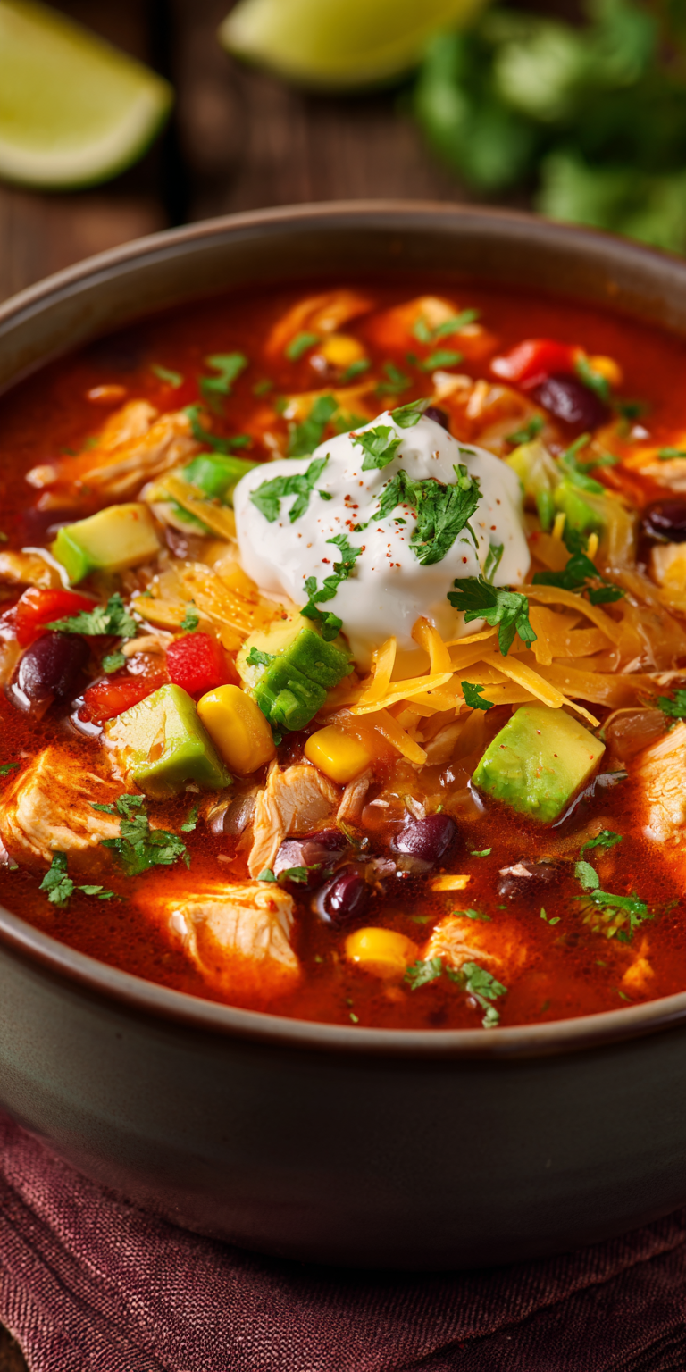 30-Minute Chicken Taco Soup Recipe