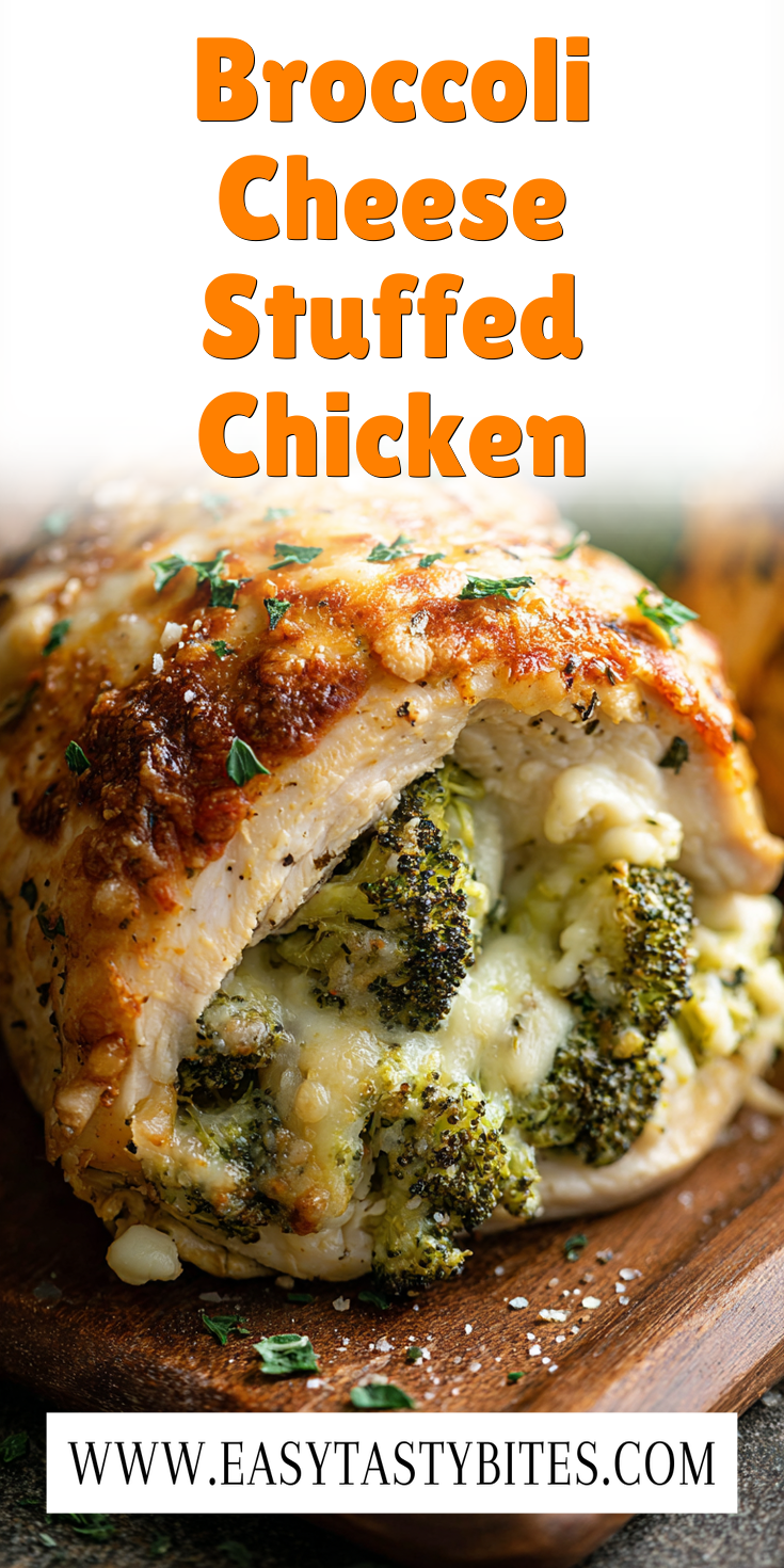 Broccoli Cheese Stuffed Chicken served warm with cozy spices