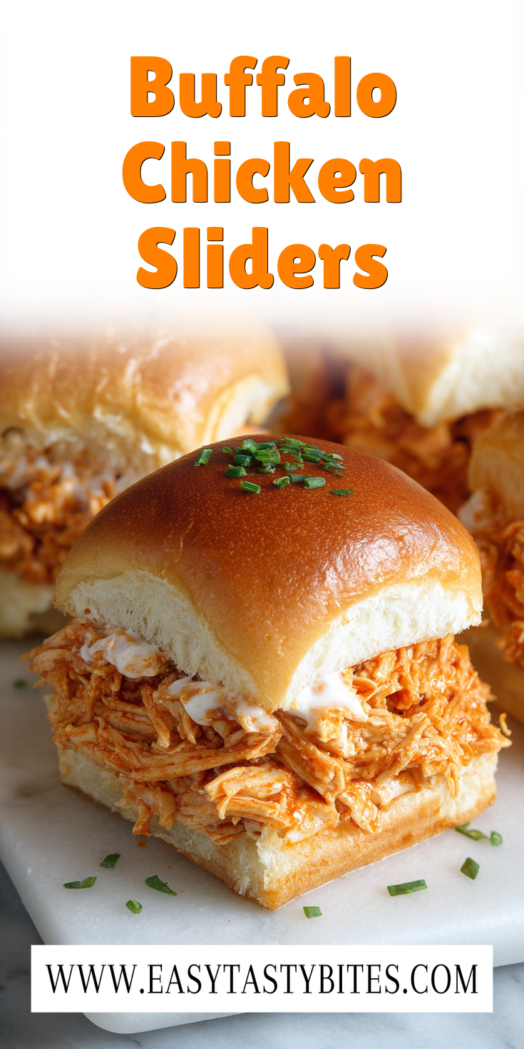 Buffalo Chicken Sliders served warm with cozy spices