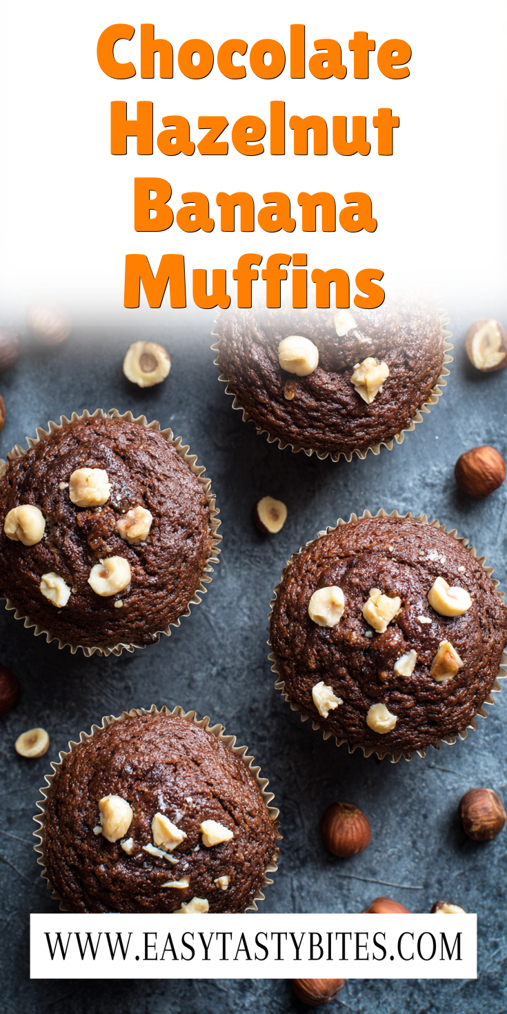 Chocolate Hazelnut Banana Muffins served warm with cozy spices