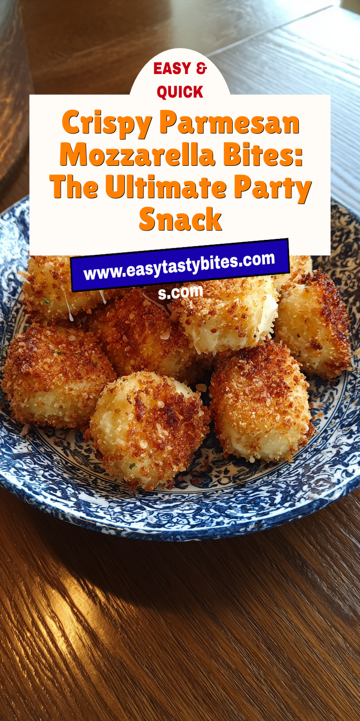Crispy Parmesan Mozzarella Bites: The Ultimate Party Snack served warm with cozy spices