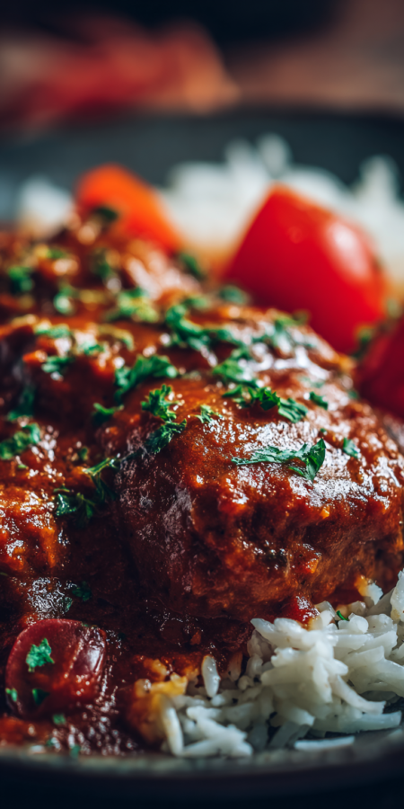 Crockpot Chicken Madras served warm with cozy spices
