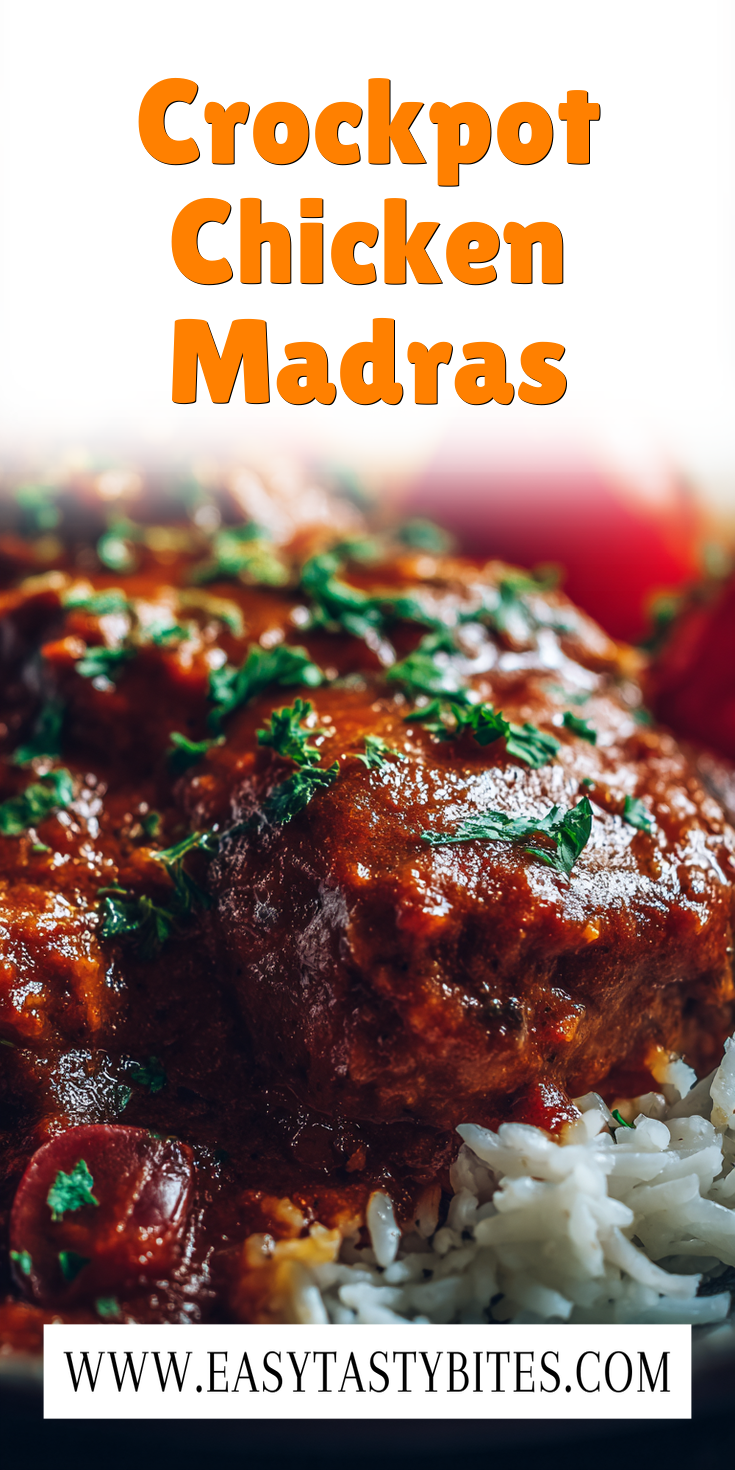 Crockpot Chicken Madras served warm with cozy spices