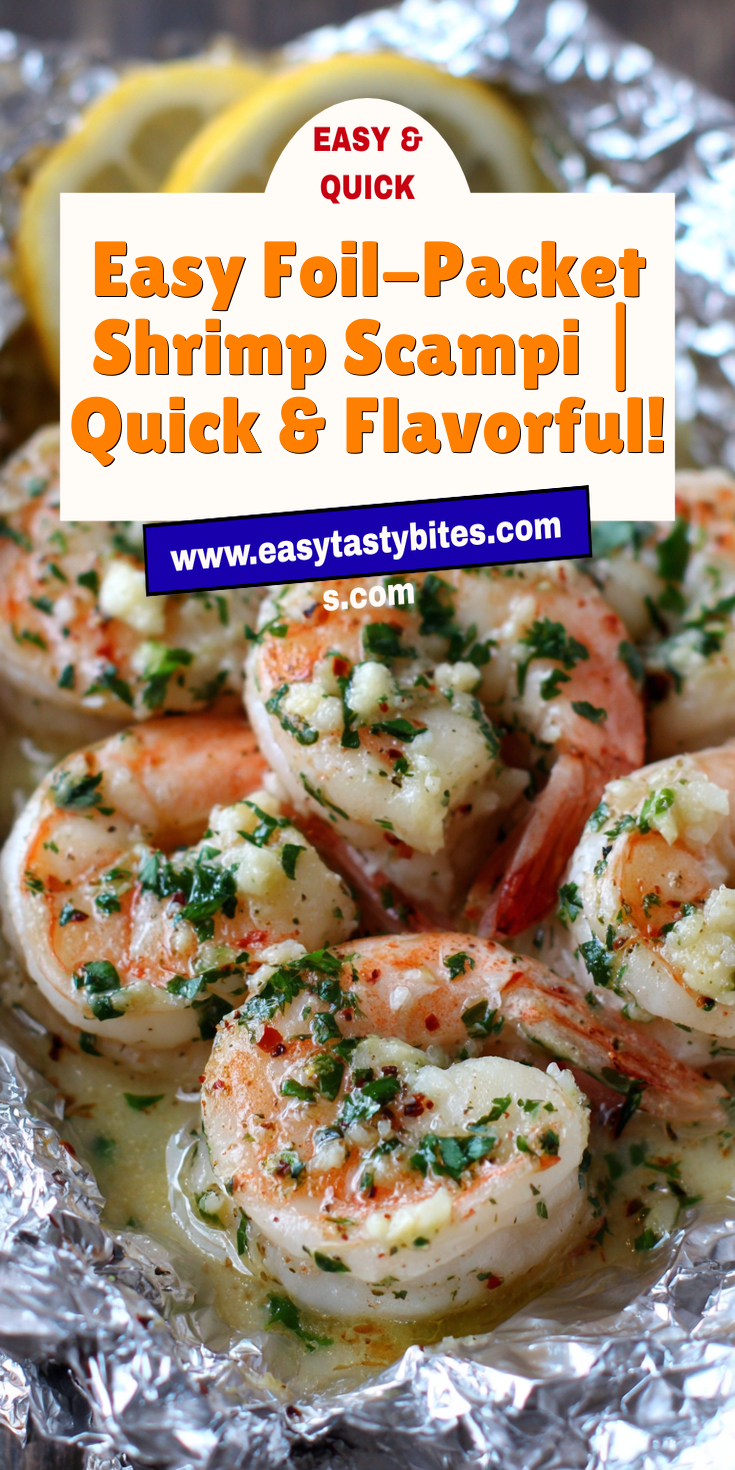 Easy Foil-Packet Shrimp Scampi | Quick & Flavorful! served warm with cozy spices