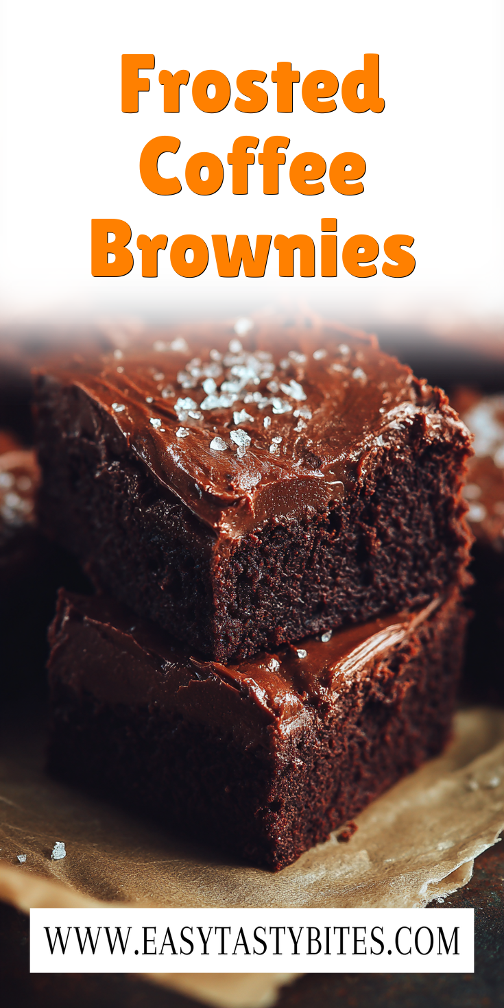 Frosted Coffee Brownies served warm with cozy spices