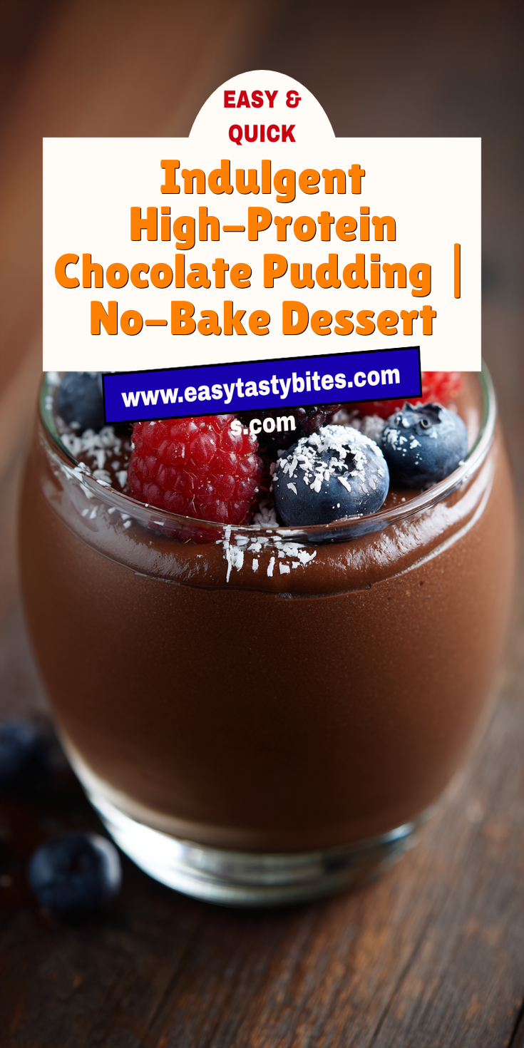Indulgent High-Protein Chocolate Pudding | No-Bake Dessert served warm with cozy spices