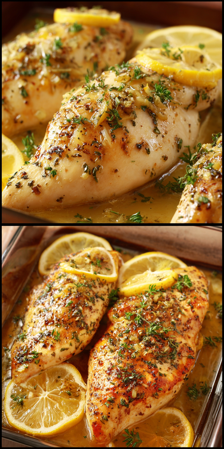 Lemon Garlic Roasted Chicken Breasts Recipe
