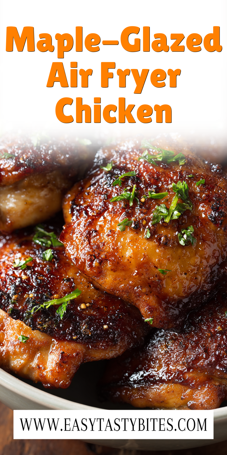 Maple-Glazed Air Fryer Chicken served warm with cozy spices