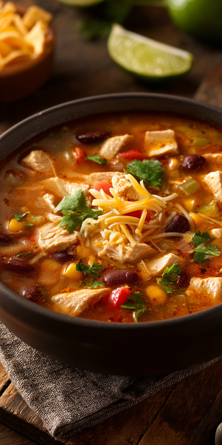 Ranch-Style Chicken Taco Soup Recipe