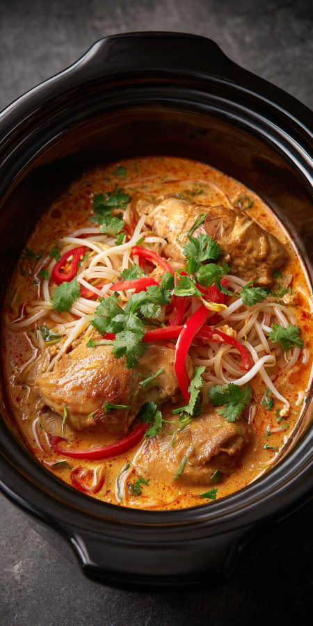 Slow Cooker Chicken Laksa Recipe
