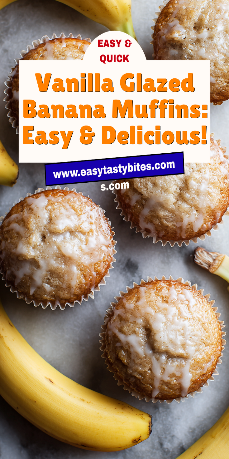 Vanilla Glazed Banana Muffins: Easy & Delicious! served warm with cozy spices