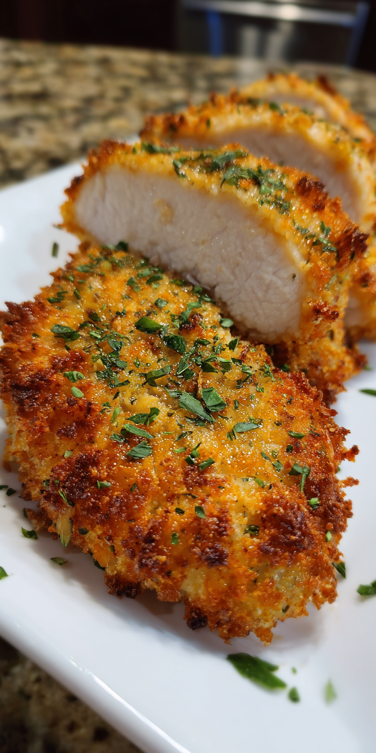 Air Fryer Keto Pork Rind Crusted Chicken Recipe