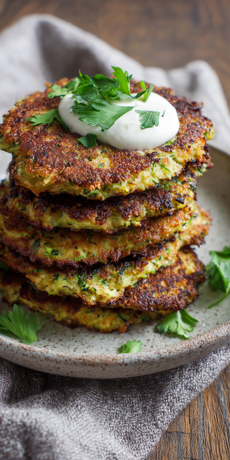 Gluten-Free Almond Flour Zucchini Fritters Recipe